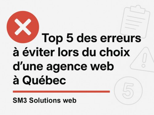 5 erreurs à éviter en choisissant une agence web